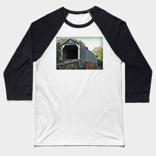 Covered Bridge Tyler State Park Baseball T-Shirt